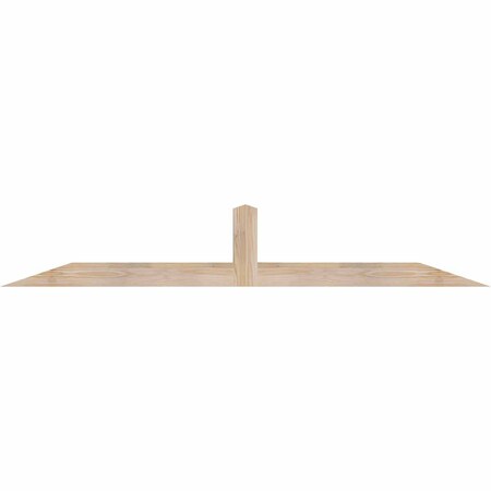 Ekena Millwork Portland Smooth Timber Gable Bracket, Douglas Fir, 72"W x 12"H x 3 1/2"D x 3 1/2"F, 4/12 Pitch GBW072X12X0404POR00SDF